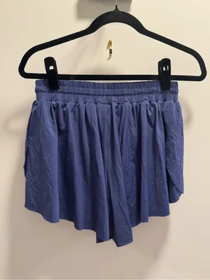 Women's Athletic Drawstring Shorts in Blue Size M thumbnail 5