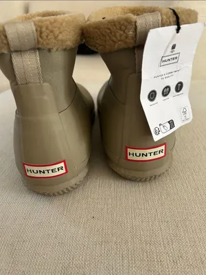 Hunter Women’s In/Out Faux Shearling Lined Boot, Allo Tan, Size UK9/US11, NWT thumbnail 11