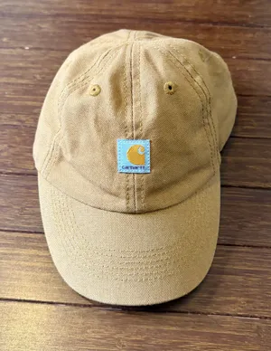 Carhartt Infant Brown Cap Official Headwear Stretch Elastic Closure Little Help thumbnail 1