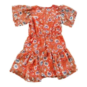 SAM EDELMAN Country Paisley Floral Aline Ruffle Hem Mini Dress Size 10 NEW thumbnail 5