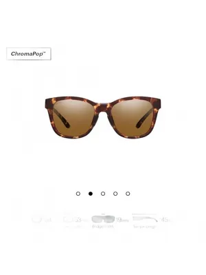 Smith Era Tortoise Sunglasses ChromaPop Polarized Brown Scratches thumbnail 2
