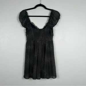 Urban Outfitters‎ Audrey Mesh Mini Dress Sz S thumbnail 7