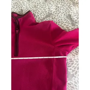 Old Navy Y2K Pink Quarter Zip Fleece Pullover Medium Sweater Retro Gorpcore Cozy thumbnail 5