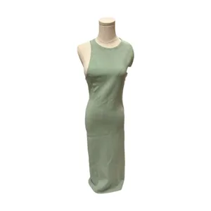 Alice + Olivia Light Sage Cross-Back Knit Maxi Dress Size Medium CC207513706 thumbnail 5