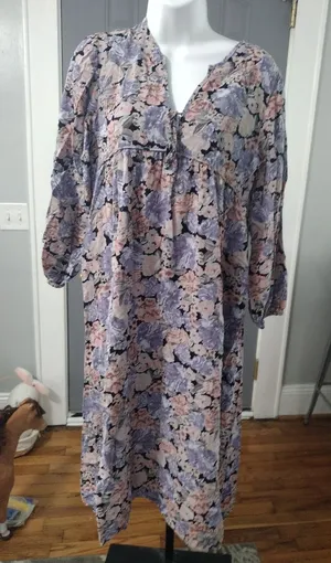 Sunday Up Lavender and Blush Floral Dress thumbnail 1