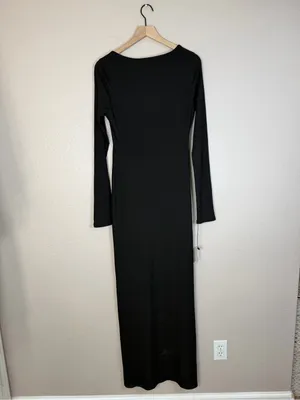 Revolve All The Ways Anneliese Maxi Dress in Black size Large NEW $68 thumbnail 7