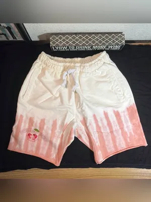 Boys Lie Cherry Pie Dip Dye Sweat Shorts Small Revolve Loungewear Streetwear thumbnail 3