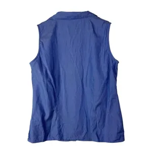 Vintage Geoffrey Beene Sport Blue Collar Y2K Button Down Tank‎ Top 8 thumbnail 2