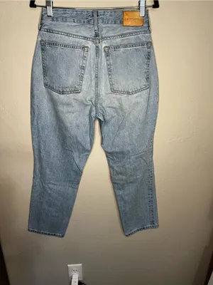 Everlane The Curvy 90’s Cheeky Straight‎ Ankle High Rise Button Fly Denim Jeans thumbnail 9