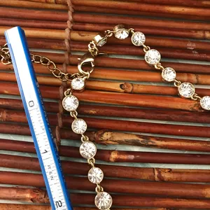 Chico's Brûlée Crystal & Gold Tone Long Necklace thumbnail 11