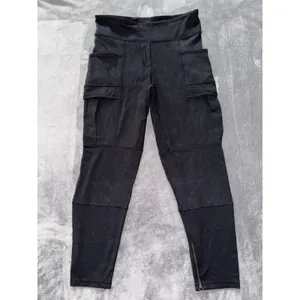 Lululemon Women's Black Cargo Leggings High Rise Zip Pockets Sz 8 thumbnail 4