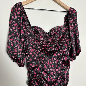 For Love & Lemons - Black Melrose Cocktail Satin Bodycon Mini Dress thumbnail 4