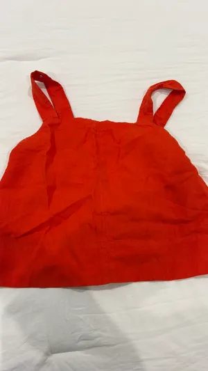 Madewell Red Sleeveless top size small (worn once) thumbnail 2