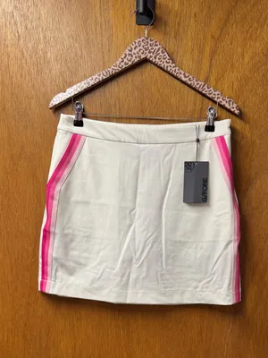 G/FORE Tech Tux 16" Skirt Golf Tennis Skort Side Stripe Pink White 8 NEW $155 thumbnail 16