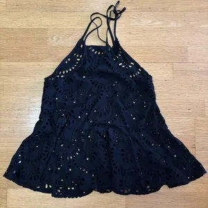 Intimately Free People Starry Eyelet Whimsigoth Boho Bow Preppy Festival Tank XS thumbnail 7