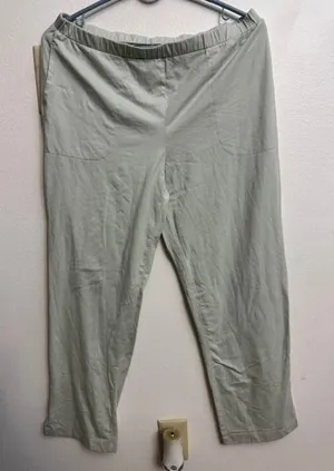 Soma Restore AloeKnit Sage Green Lounge Pants Women M Cotton Blend Straight (D) thumbnail 1