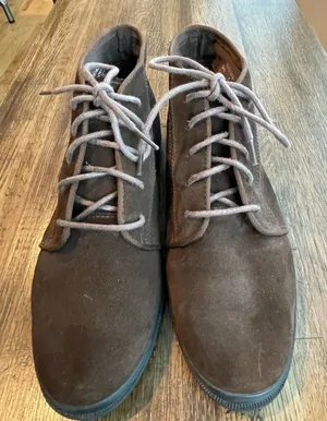 Vintage Keds Brown Leather Lace up Boots Booties Retro - size 7.5 thumbnail 1