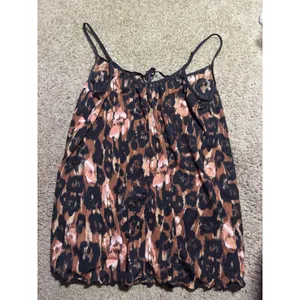 Smart & Sexy Leopard Print Camisole Top Brown Animal Print‎ Bow Detail Medium thumbnail 4