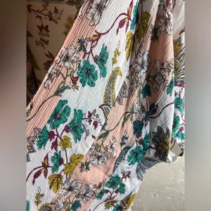 Daytrip Pink and Gold 3/4 Sleeve Boxy Blouse thumbnail 7