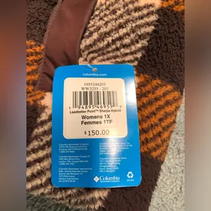 Columbia puffer jacket coat with Sherpa fleece 1X NWT thumbnail 4