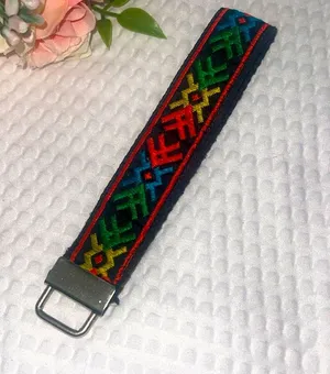 Handmade Reggae Internatonal Wristlet Key Chain Hand Lanyard Key Fob thumbnail 1