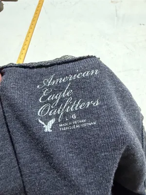 American Eagle y2K Women's gray Lace-Trim Tank Top large thumbnail 7