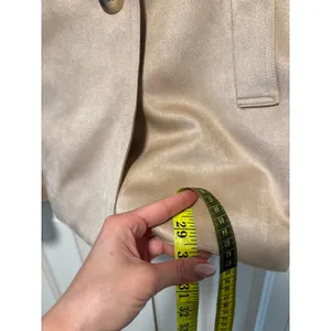 Bailey 44 Women's Taupe Faux Suede Double Breasted Trench Coat M thumbnail 5