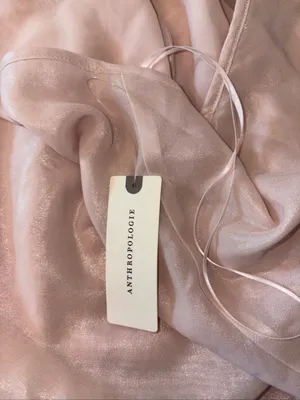 By Anthropologie Mermaid Mini Dress Blush Pink Small NWT‎ thumbnail 10