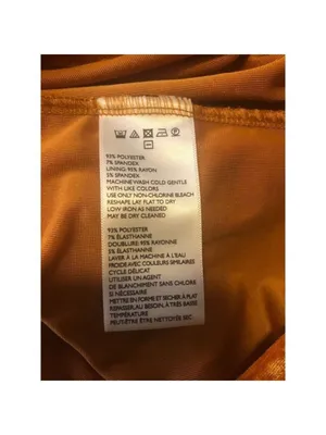 Urban Outfitters Orange Velvet Dress Size Large thumbnail 8