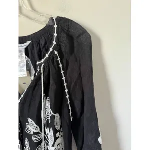 Tommy Bahama Swim Linen Tropical Cover Up Black White Size Small NEW thumbnail 5