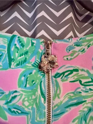 Lilly Pulitzer | Vivian Shift Dress "Mandevilla Baby Pink Sand Paradise", Sz 8 thumbnail 7