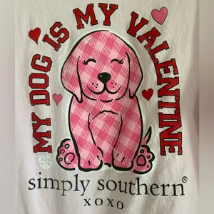 Simply Southern Pink TShirt Valentines Size L thumbnail 6