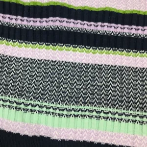 Aerie Knit Tube Top Bandeau Cotton Blend Navy Green Purple Womens Small thumbnail 2