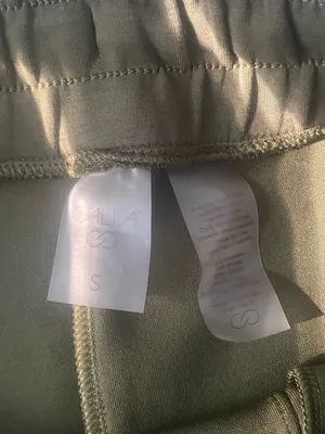 Calia Olive Green Active sweatshorts with Subtle Logo thumbnail 3