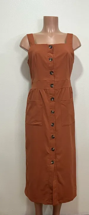 SheIn Burnt Orange Dress thumbnail 1