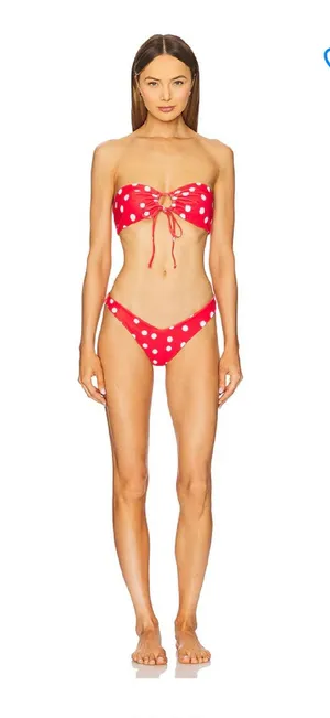 Super down polka dot bikini set thumbnail 1