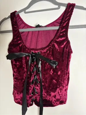 Dolls Kill wine Velvet Lace thumbnail 3