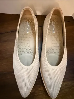 Vivaia Veronica All Day Standing Comfort Water Repellent Flats Washable Almond thumbnail 4