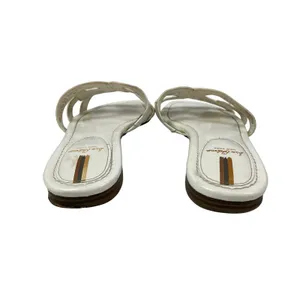 Sam Edelman Women's White Double E Straps Square Toe Bay Flat Slides Sandals 9.5 thumbnail 3