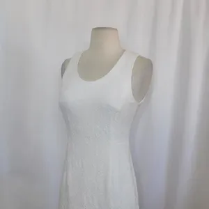 REBECCA TAYLOR Matelasse White Jacquard Lace Shift Dress Bridal Wedding Size 2 thumbnail 6
