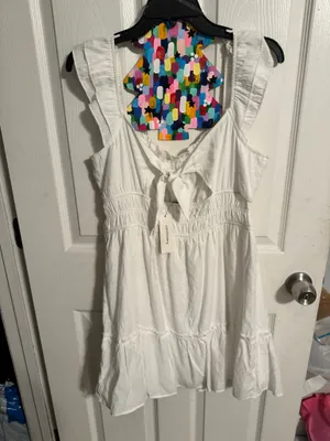 Francesca's Dress White Mini thumbnail 4