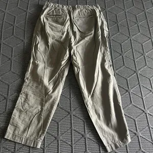 Women’s Size S Dark Grey Thin Cargo Pants with Drawstring Waistband thumbnail 4