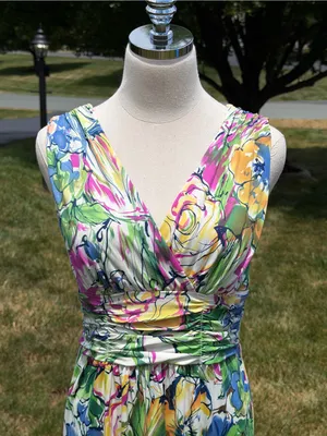 NEW Jonathan Martin Floral Maxi Dress 6 Resort Cruise Autumn Wedding Guest Dress thumbnail 9