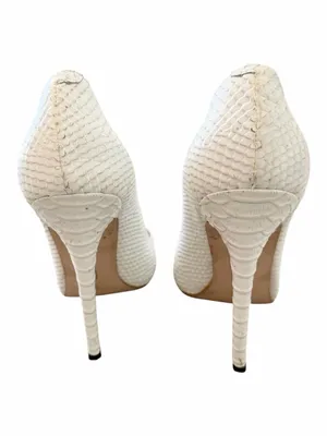 House of CB White Python Pointy Pumps Women’s 39 / 8.5 thumbnail 3