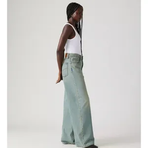 Levi's Women's 28x31 Premium Xl Baggy Straight Jeans Medium Wash thumbnail 4