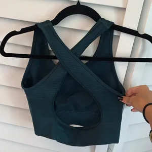 Alphalete vault bra teal thumbnail 2