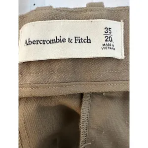 Abercrombie & Fitch Harper Tailored Ultra Wide Leg Cargo Pants‎ Size 35 Long Tan thumbnail 7