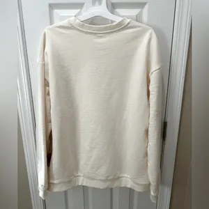 THREAD VISION Toodalooo Sweatshirt 100% organic cotton size XXL cream thumbnail 4