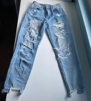 American Eagle distressed mom jeans thumbnail 2