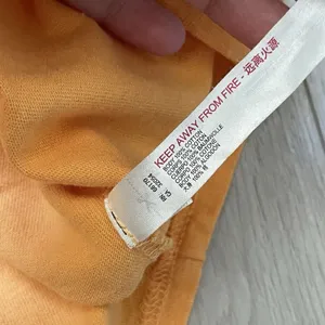 Free People Top open tie long sleeve crop womens Orange (medium) beach vacation thumbnail 5